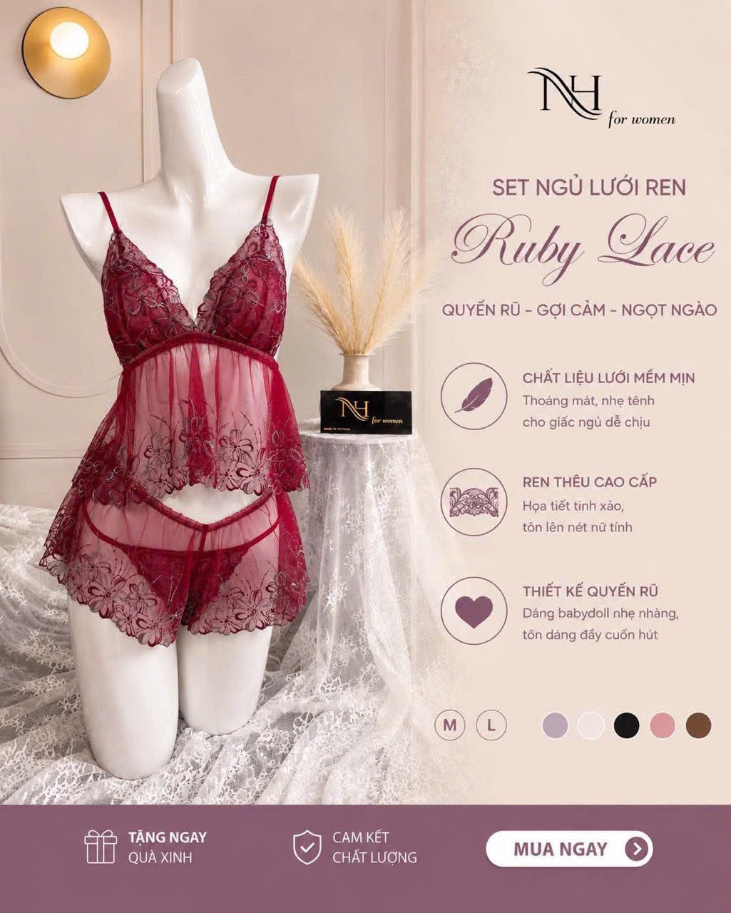 Lingerie from silk NH code L04
