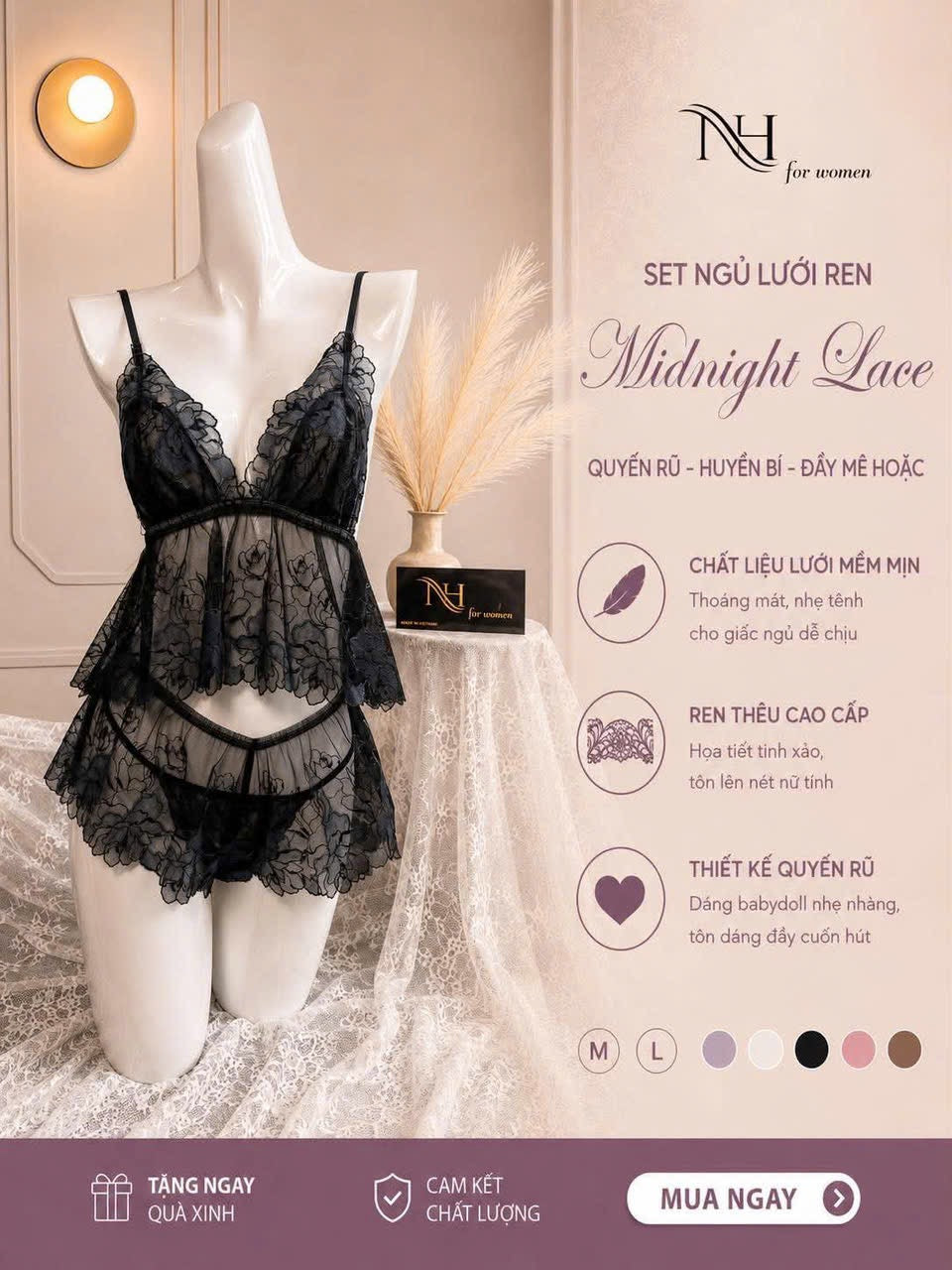 Lingerie from silk NH code L04