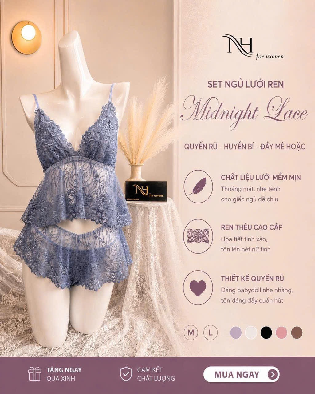 Lingerie from silk NH code L04